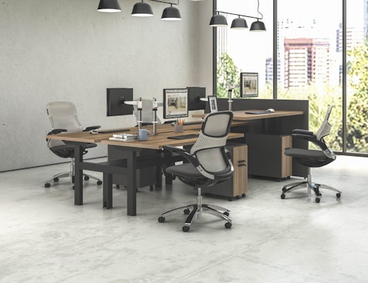 k. bench and Generation by Knoll k. bench generation by knoll anchor storage sapper monitor arm