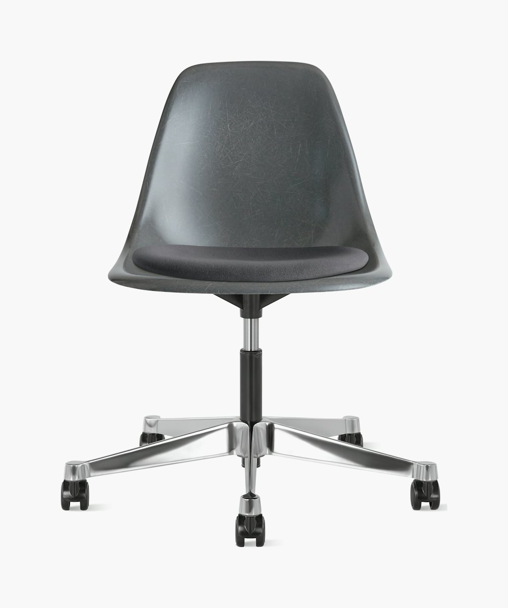 Eames Task Chair with Seatpad, Molded Fiberglass Side chair