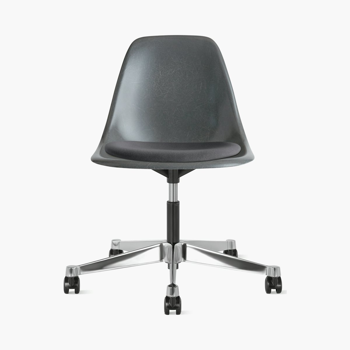 Eames Molded Fiberglass Task Side Chair with Seatpad