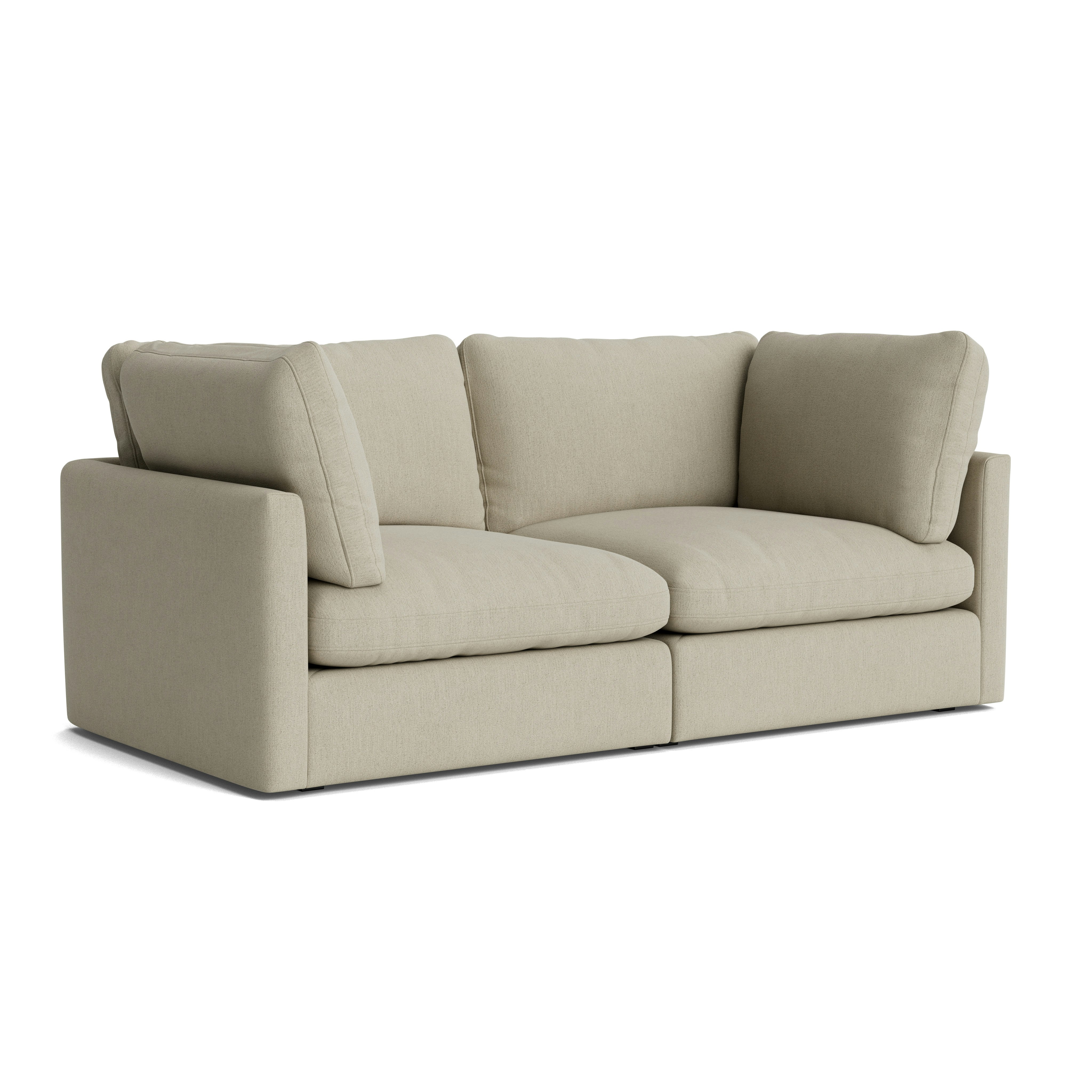 Hackney Compact 2 Seat Sofa - Pecora, Cream