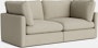 Hackney Compact 2 Seat Sofa - Pecora, Cream