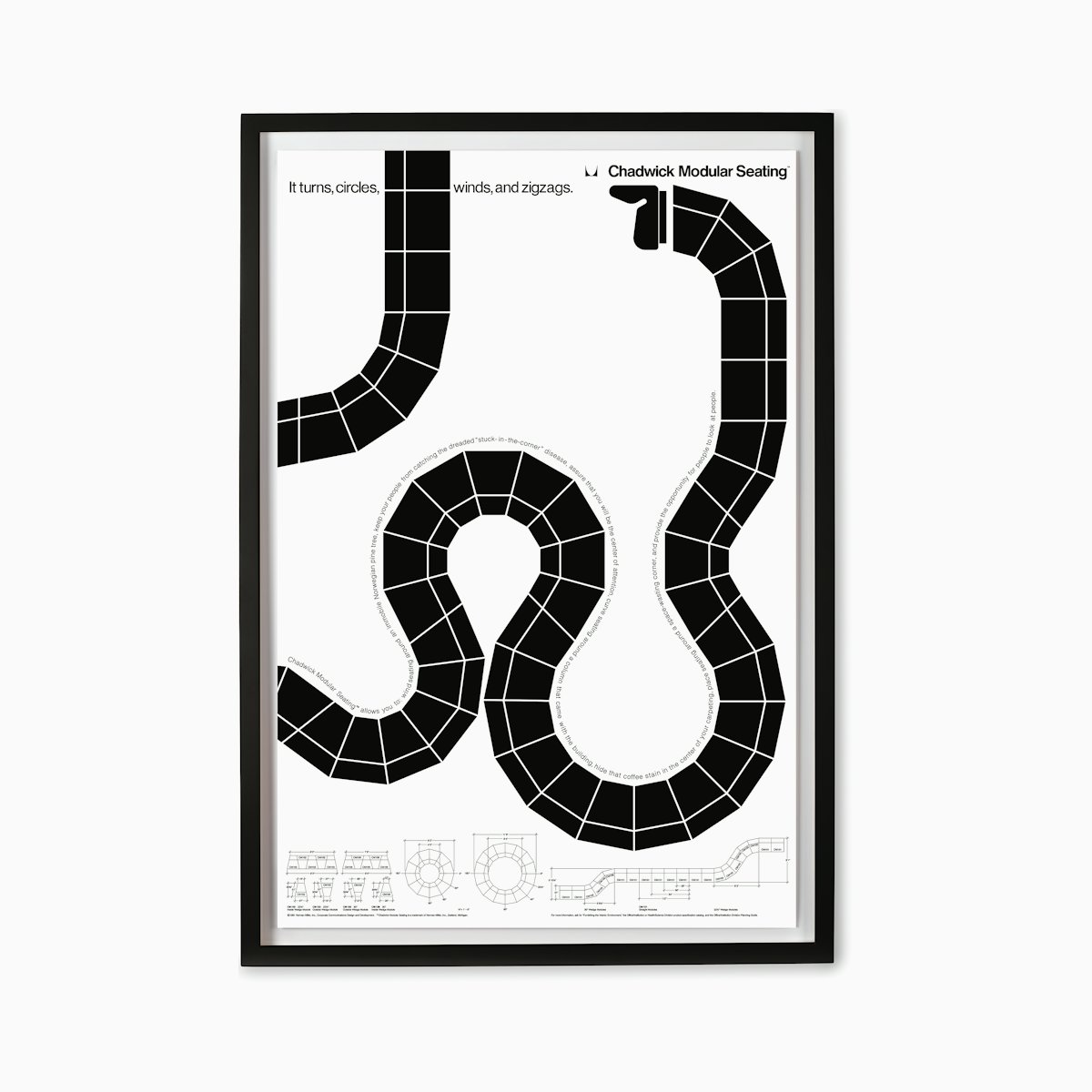 Chadwick Modular Seating Poster Chadwick Modular Seating Framed Poster