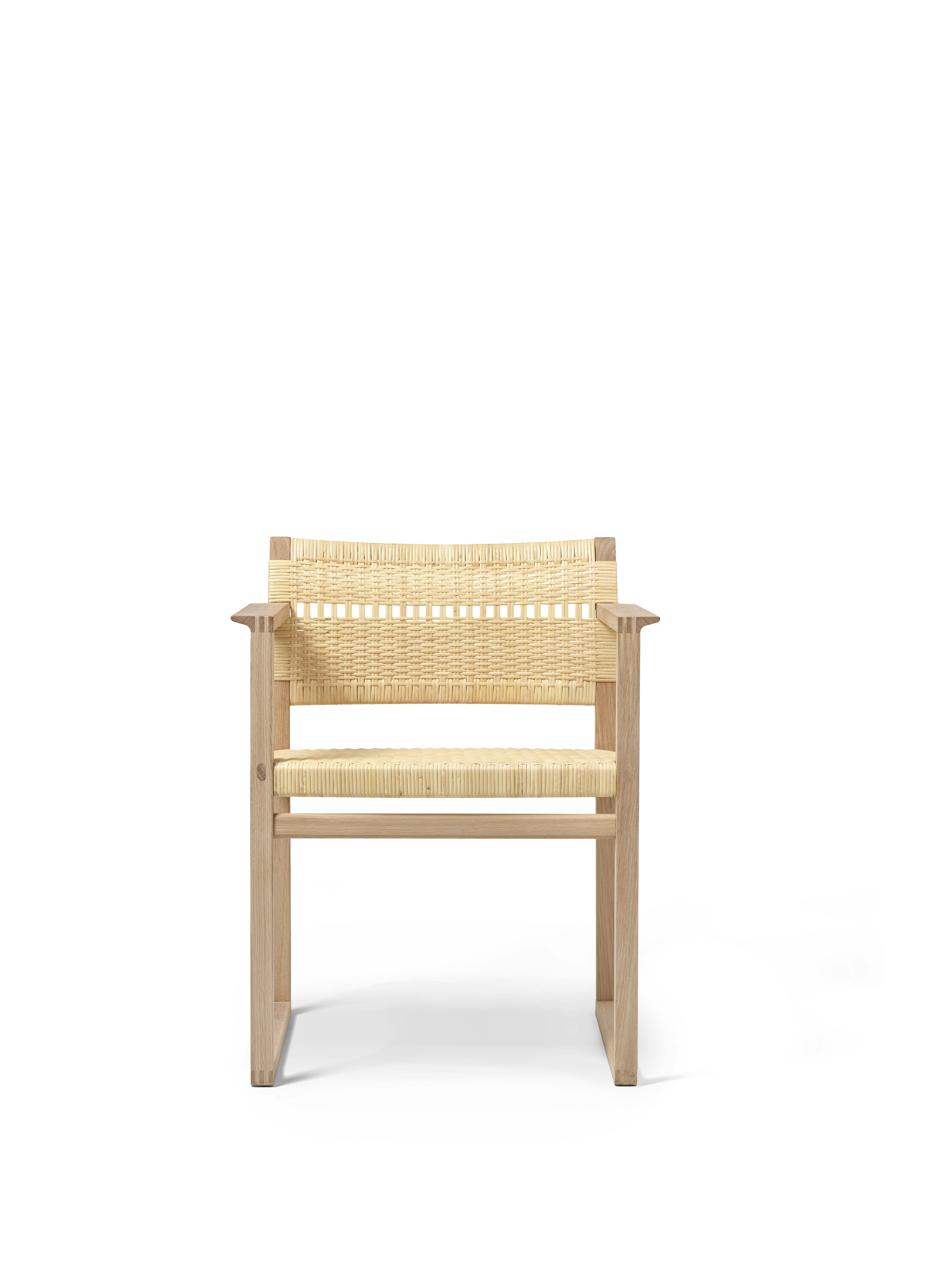 BM62 Dining Chair, Oak/Cane Wicker