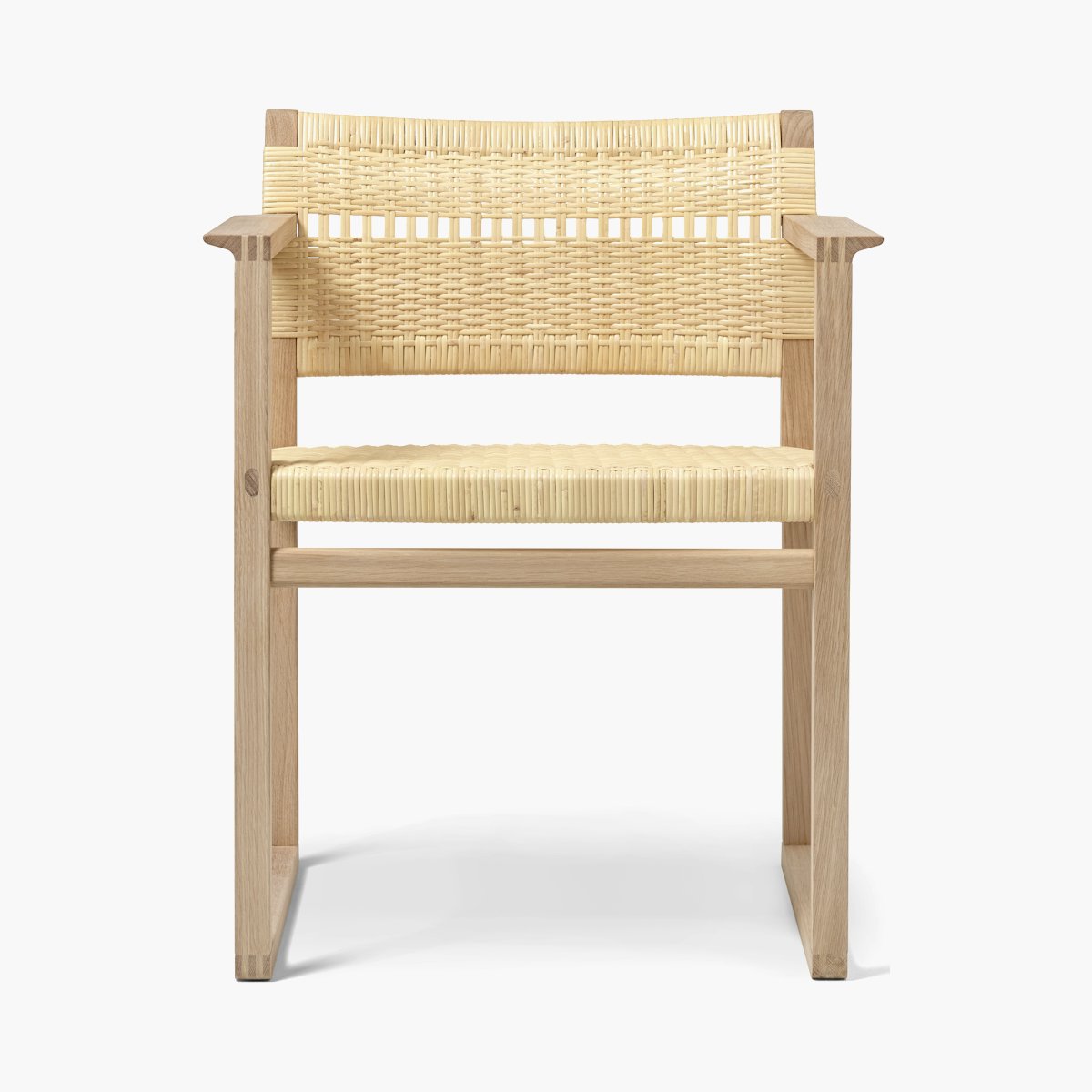 BM62 Dining Chair, Oak/Cane Wicker