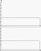 String Closet Shelving 40 Shoe - 24" Wide Extension