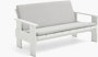 Crate Lounge Sofa Folded Cushion  - Sky Grey