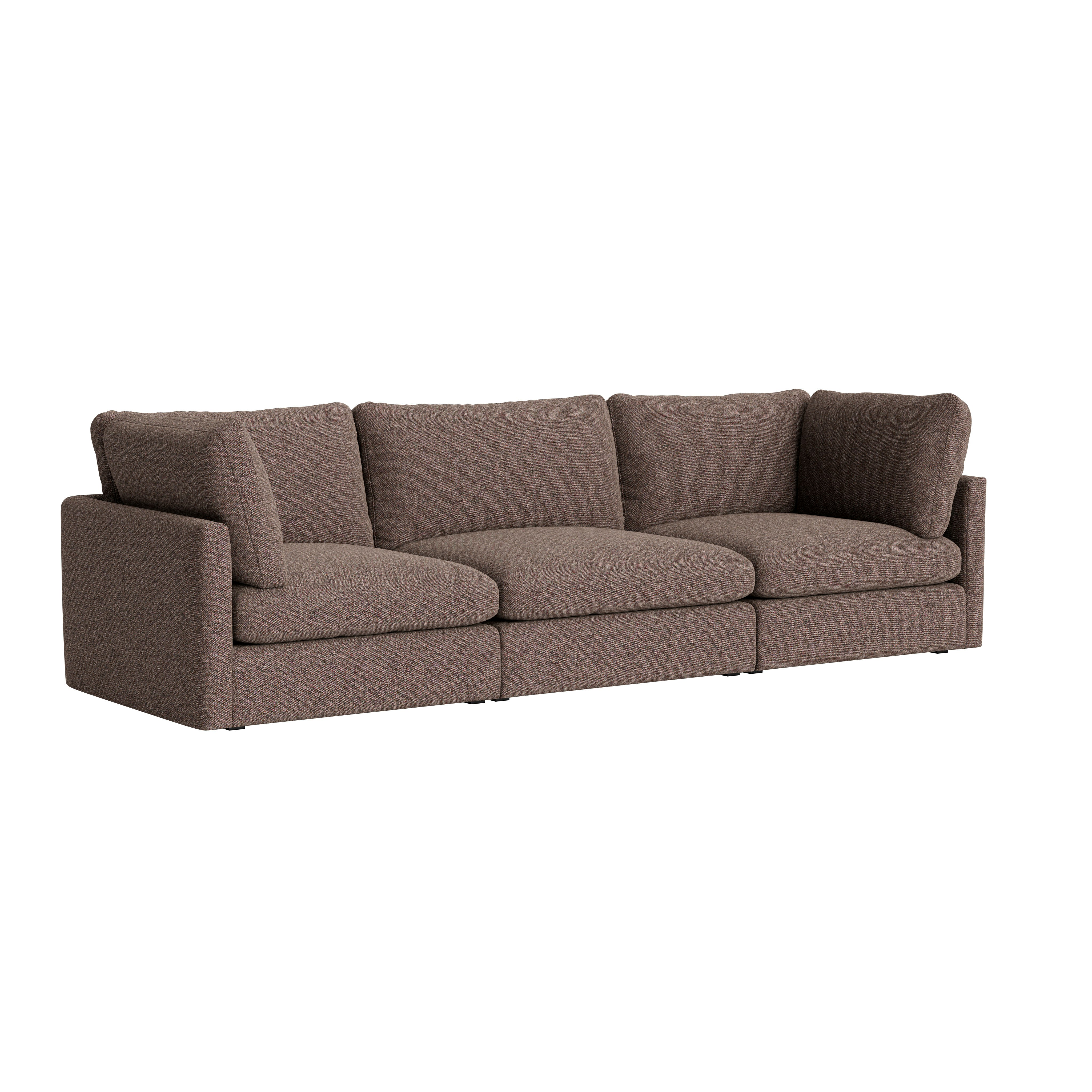 Hackney Compact 3 Seat Sofa  -  Loft, 103 Asphalt