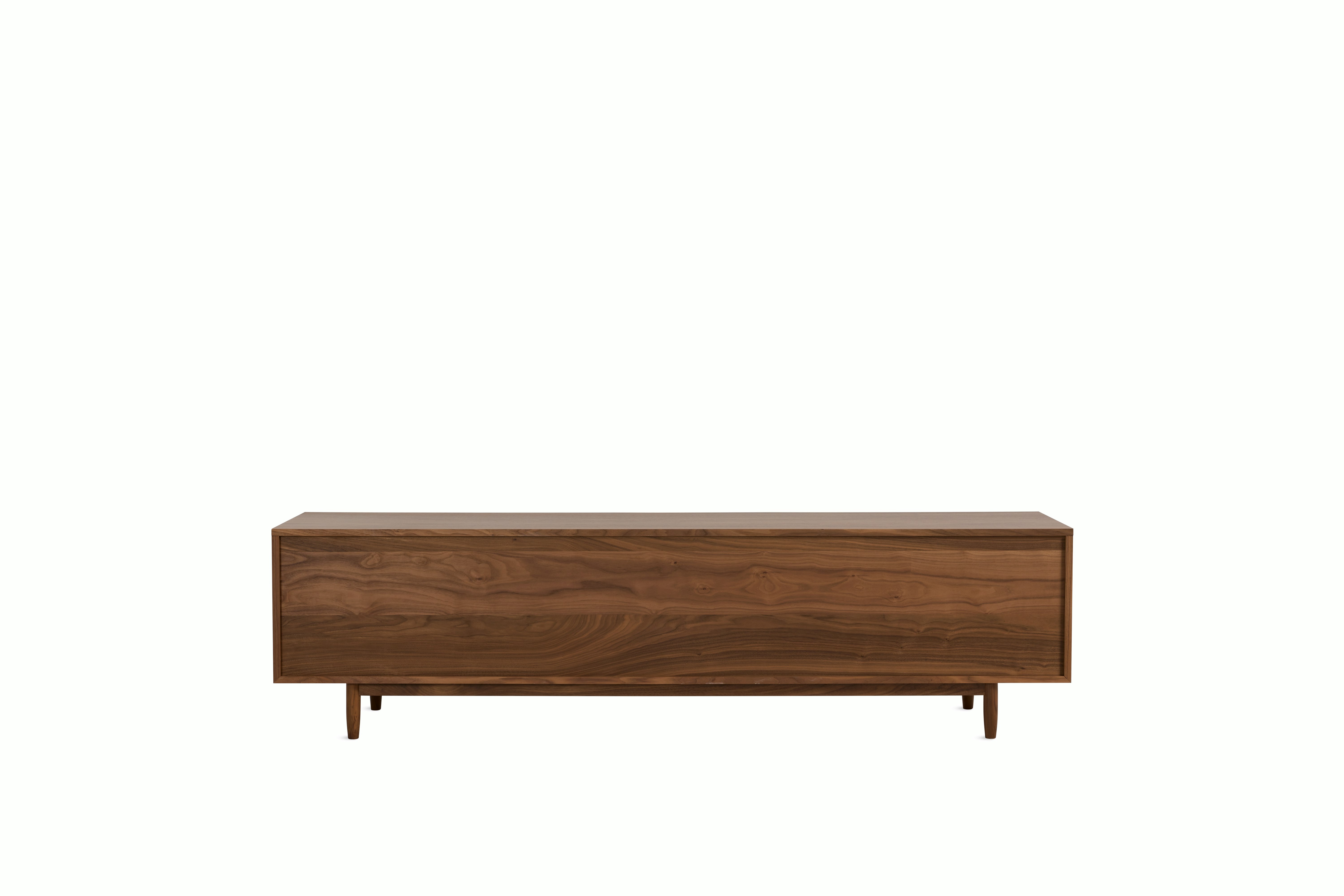 Raleigh Media Unit - 82",  Walnut"