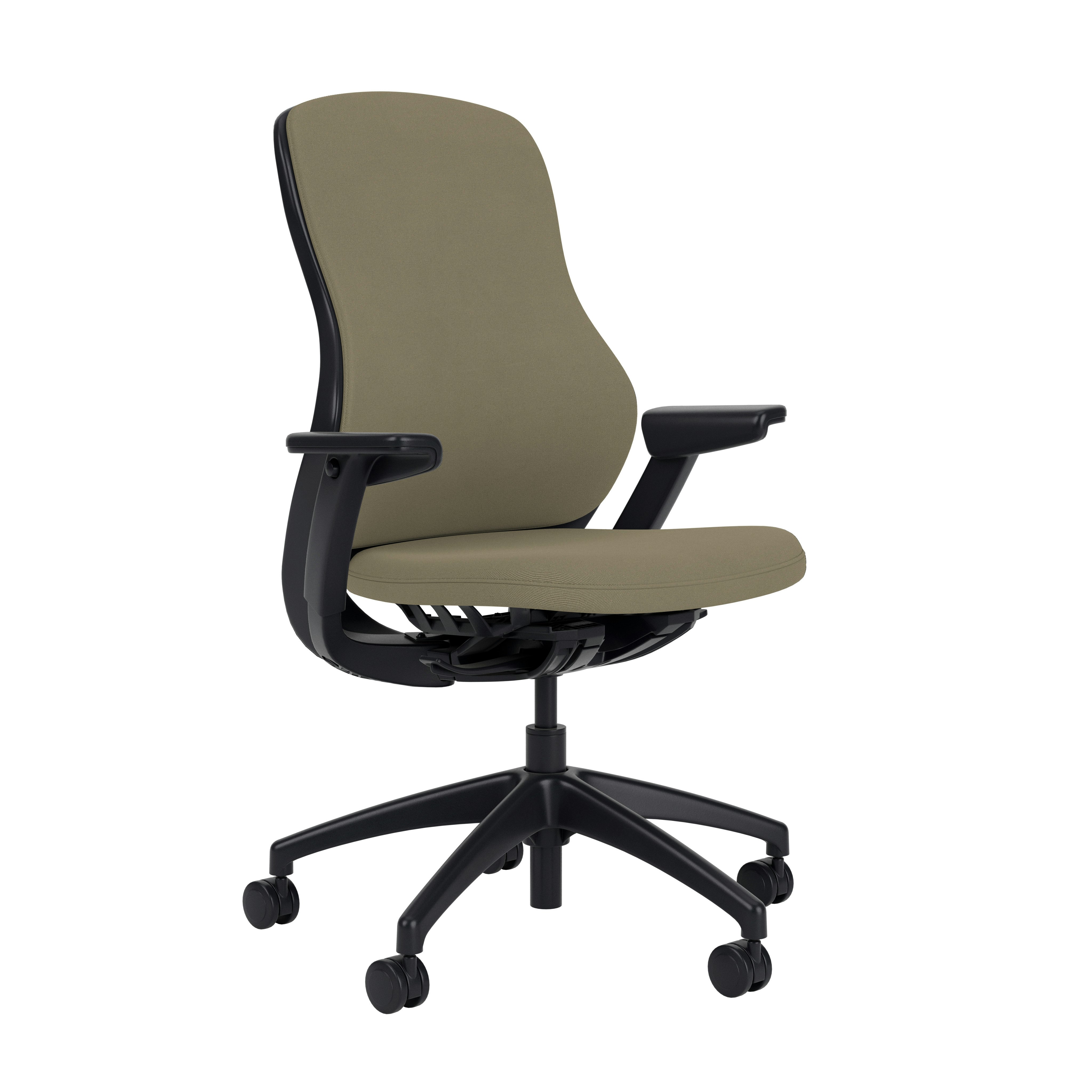 ReGeneration Fully Upholstered Task Chair, Height Adjustable, Desert, Plastic