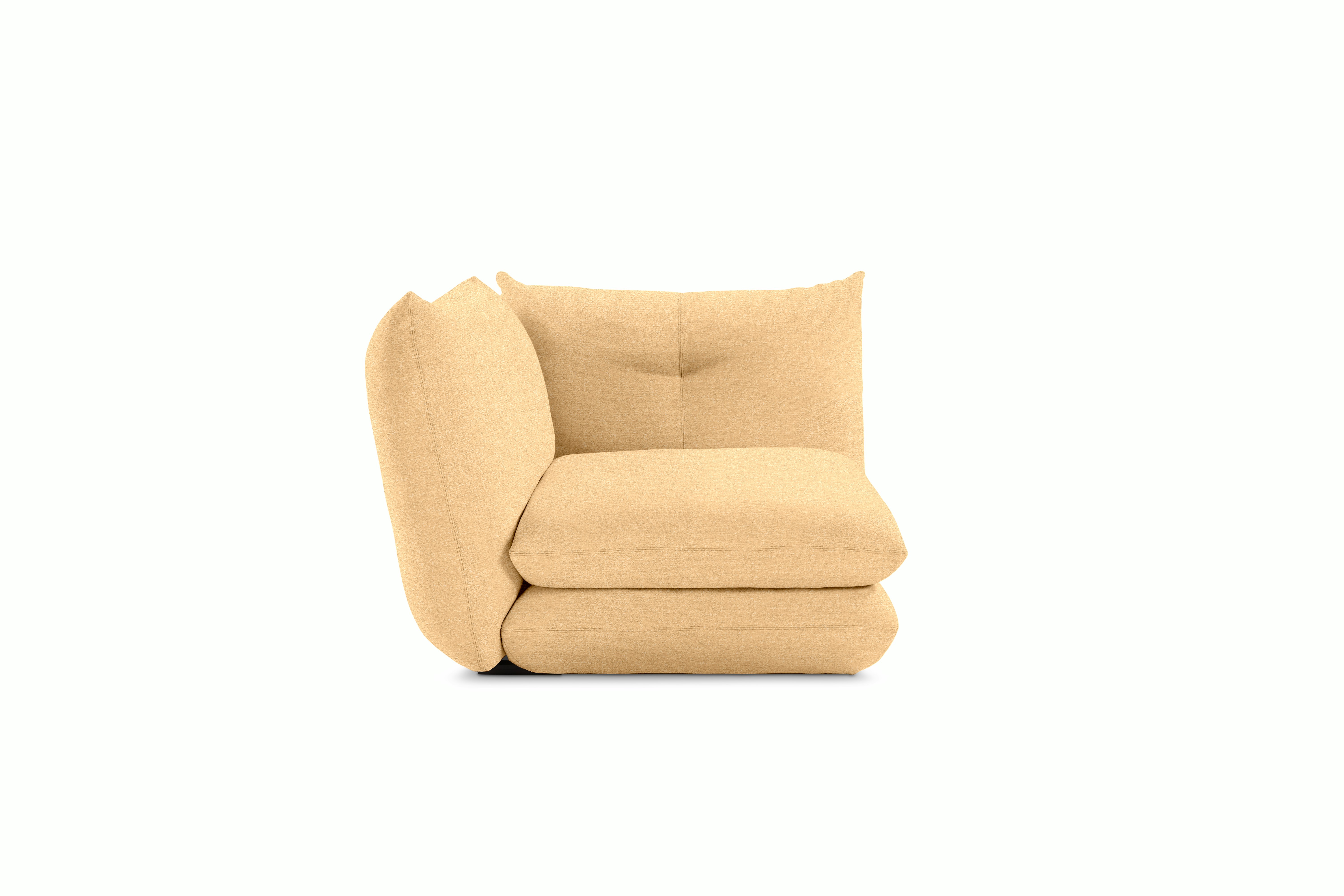 Perron Pillo End Seat Module -  Left Standard or Deep in Iseo Beige