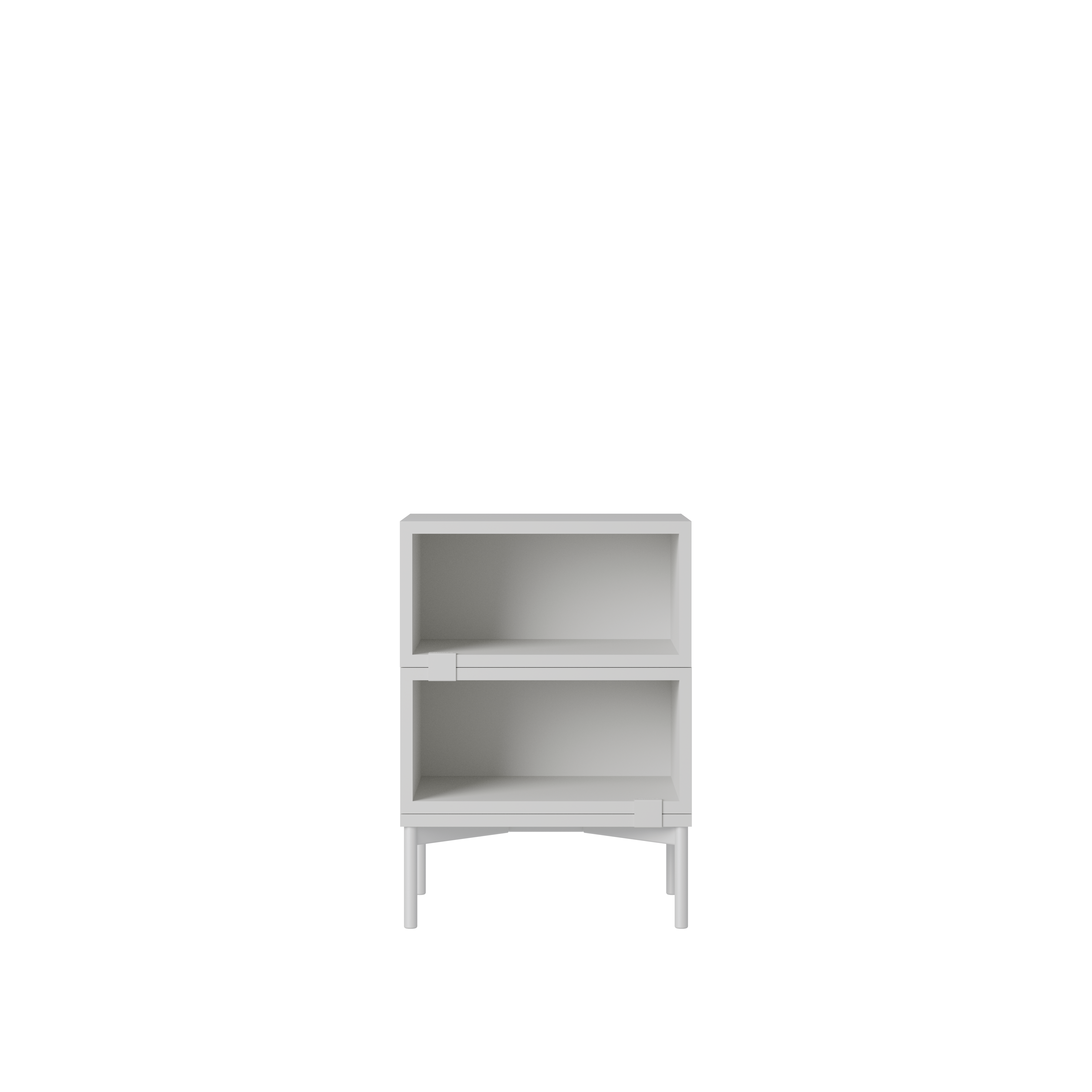 Stacked Bedside Table - Configuration 1,  Grey