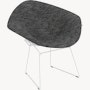 Bertoia Diamond Chair,  White,  Full Cover,  Prestini,  Black and White