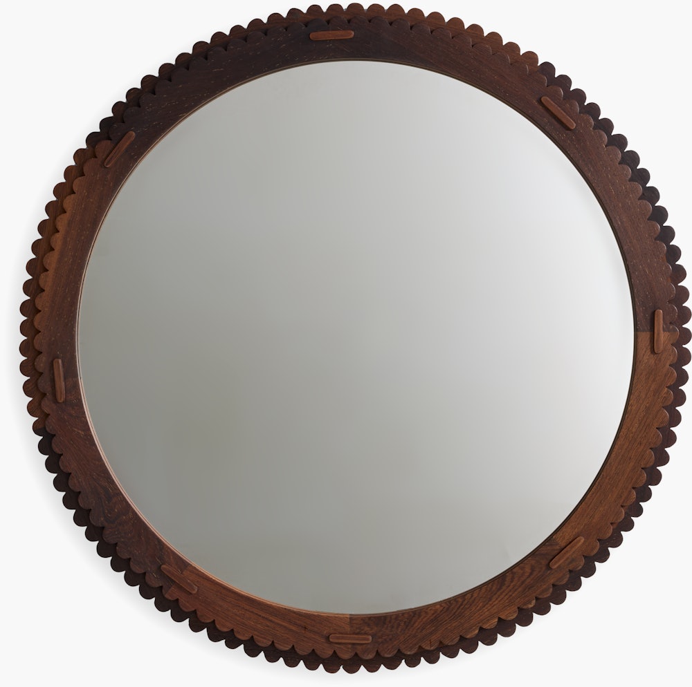 Lesire Wall Mirror - Panga Panga Wood