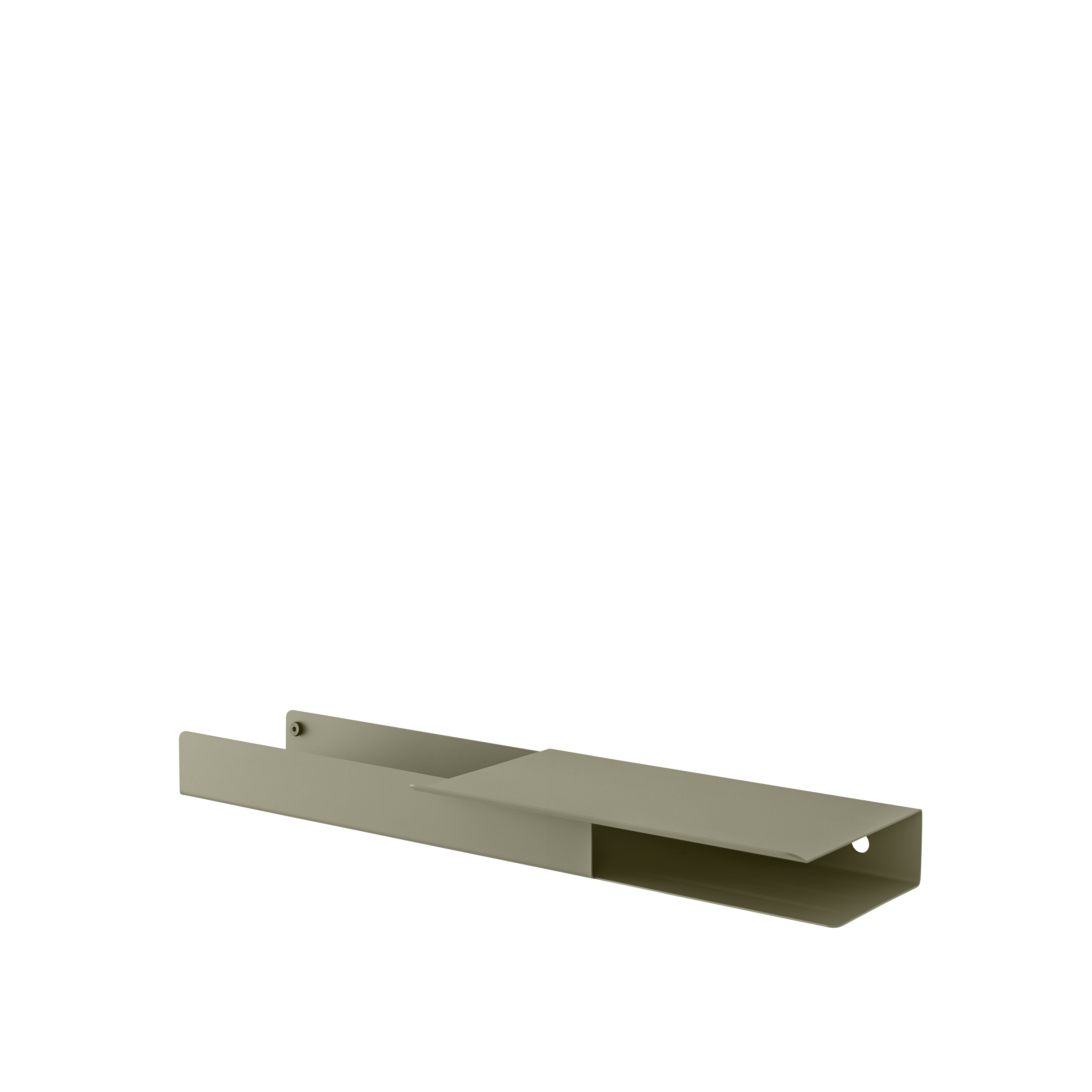 Folded Shelves, Platform: Olive