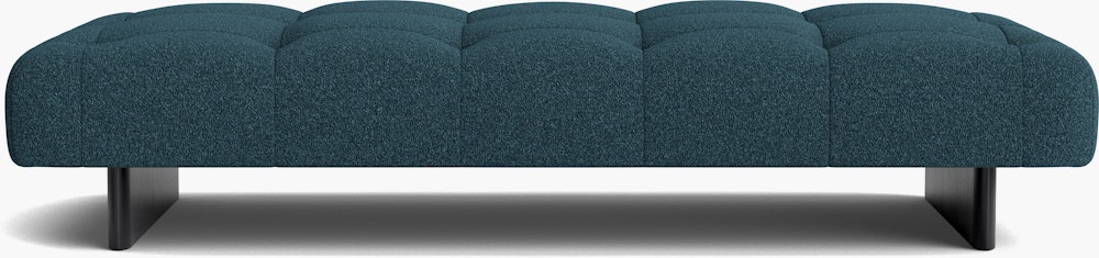 Quilton Lift Daybed - Flamiber, Petrol Blue, Black Lacquered Oak