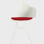 Eames Molded Plastic Armchair with Seat Pad