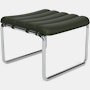 MR Stool - Volo Leather, Arbor Shade, Polished Chrome