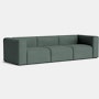 Mags 3 Seat Sofa - Pecora, Green