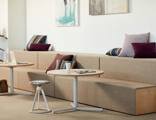 Rockwell Unscripted Covered Steps Rockwell unscripted steps piton stool antenna y-base table