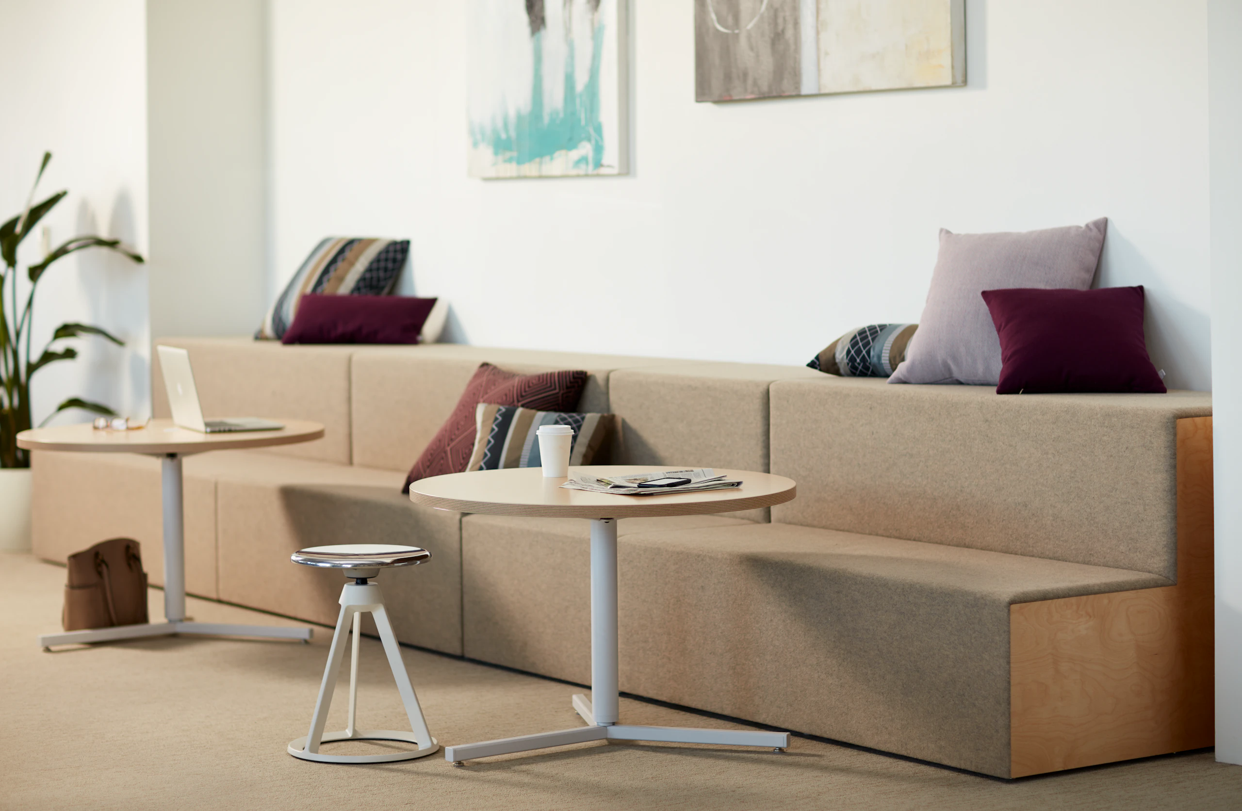 Rockwell unscripted steps piton stool antenna y-base table