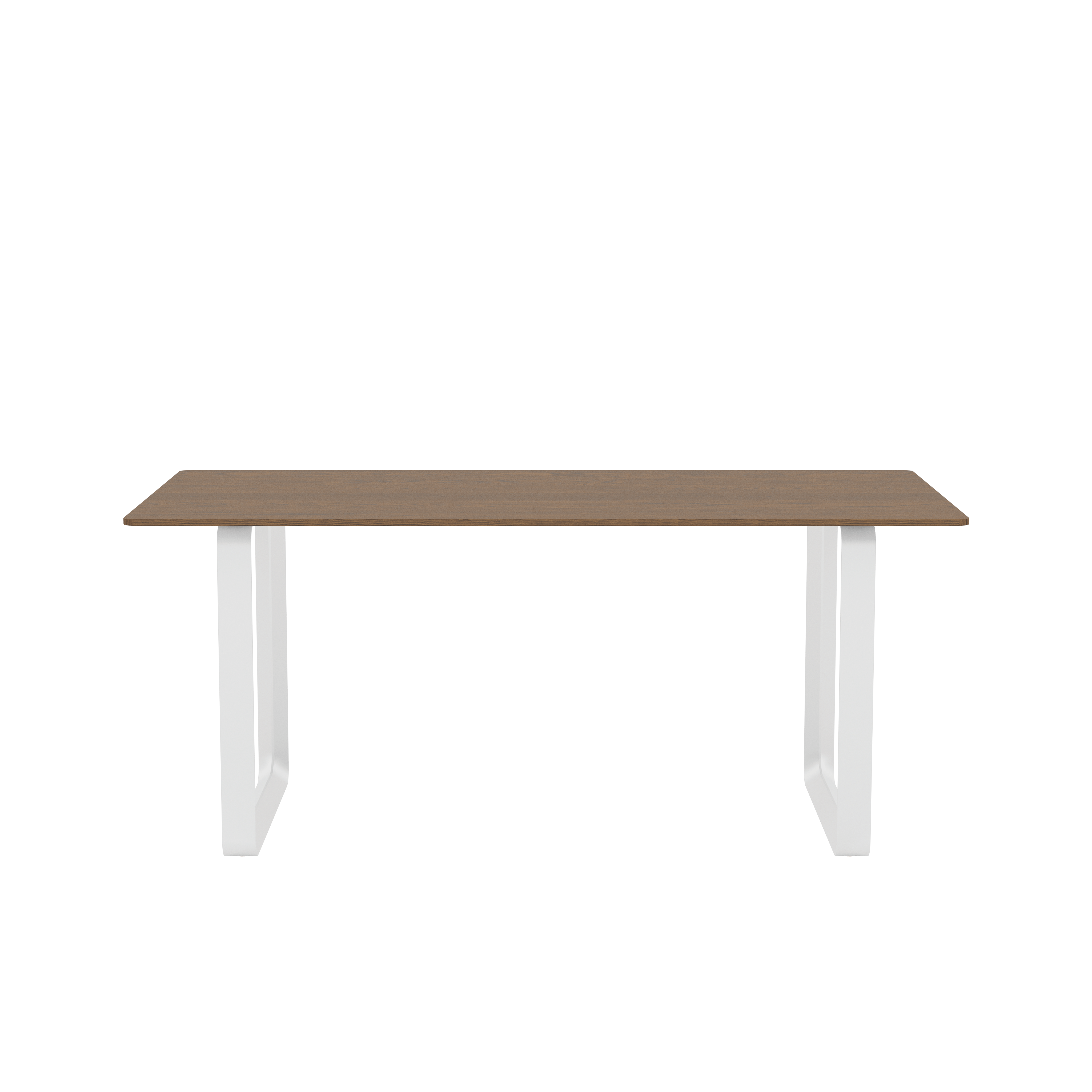 70/70 Table - 67" x 33"",  Solid Smoked Oak/White"