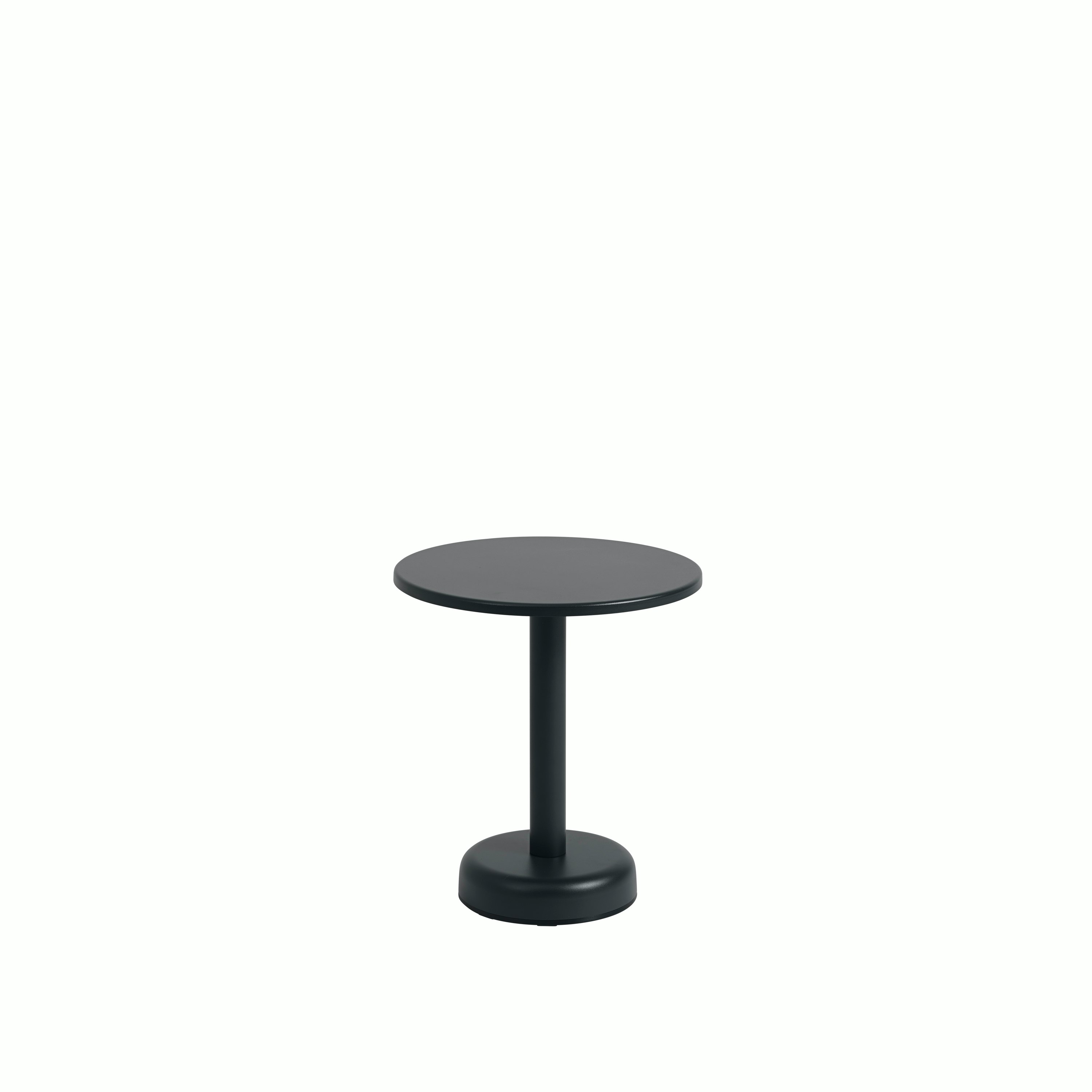 Linear steel coffee table 42 h47 black muuto