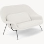 Womb Settee - Hourglass,  Air,  Black