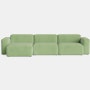 Mags Soft Low Sectional with Chaise Wide - Left