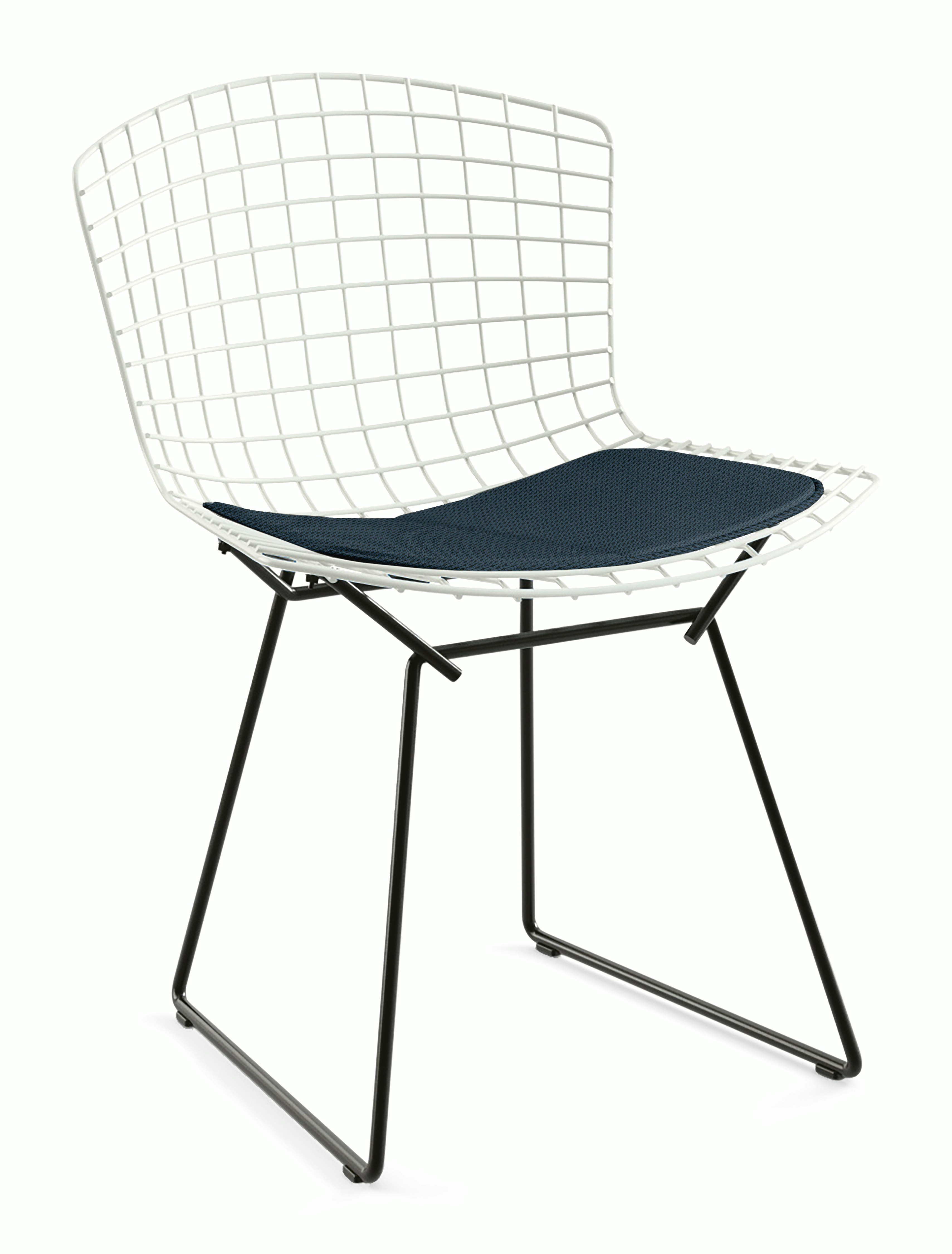Bertoia Two-Tone Side Chair with Seat Pad
