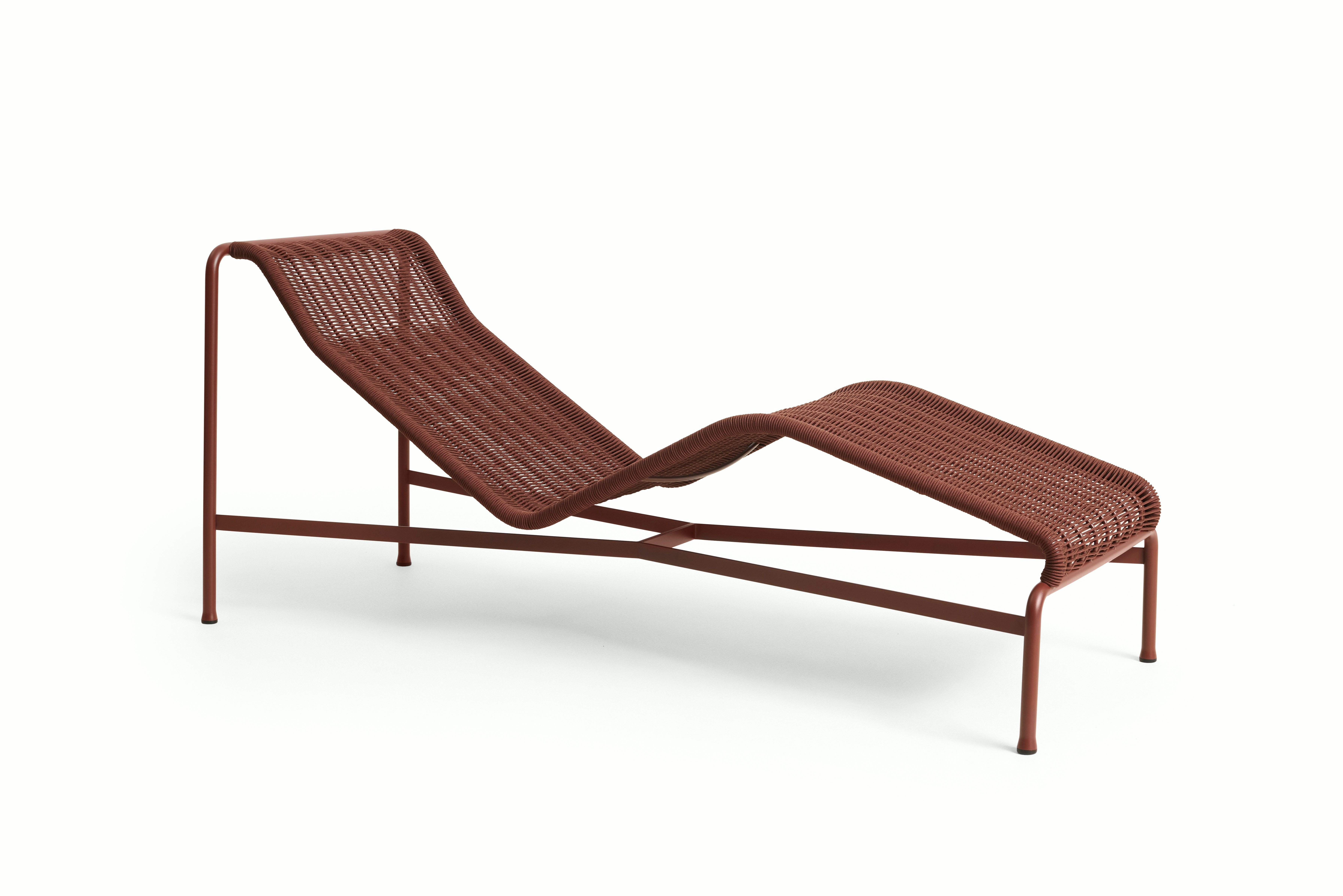 Palissade Cord Chaise Lounge - Iron Red