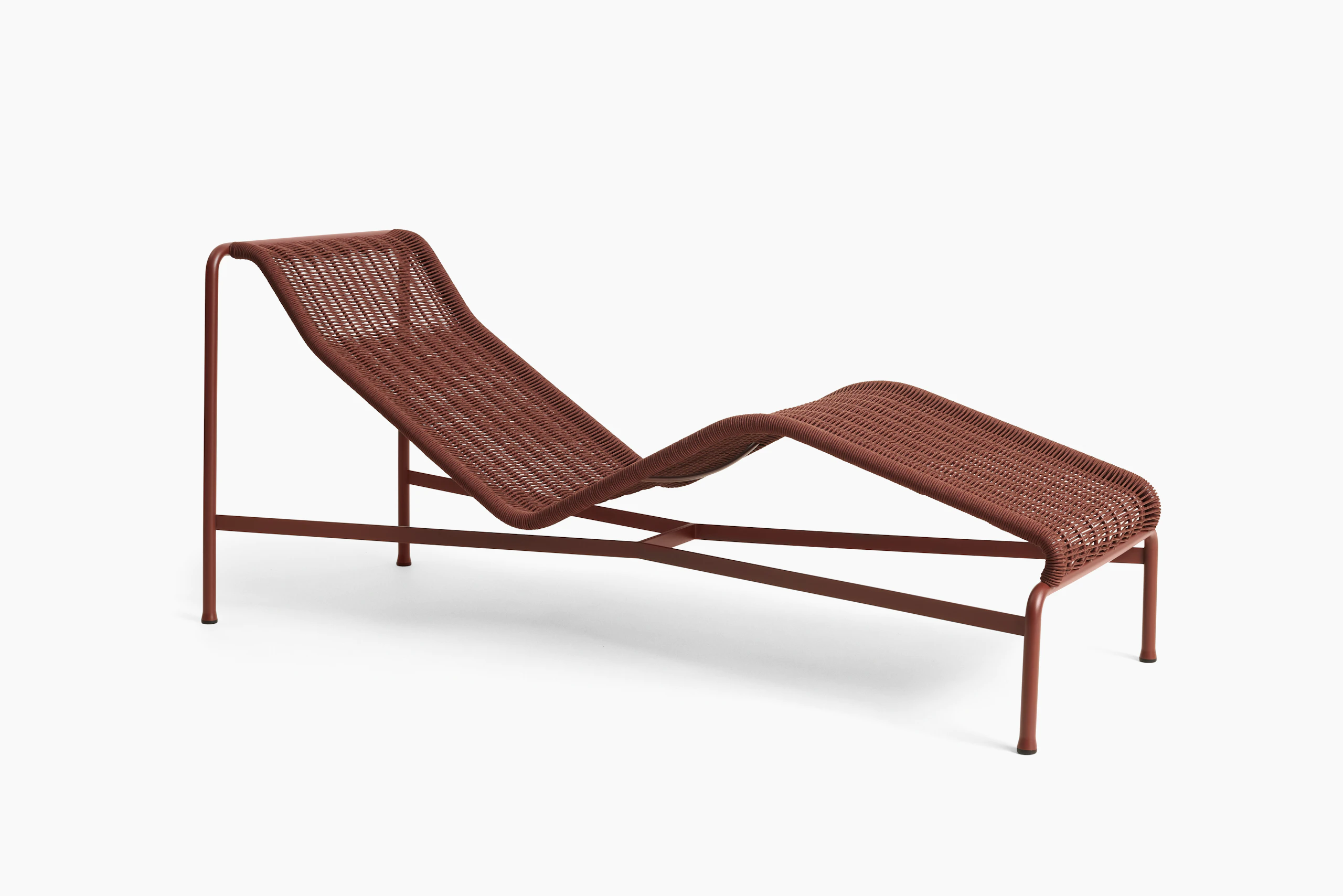 Palissade Cord Chaise Lounge - Iron Red