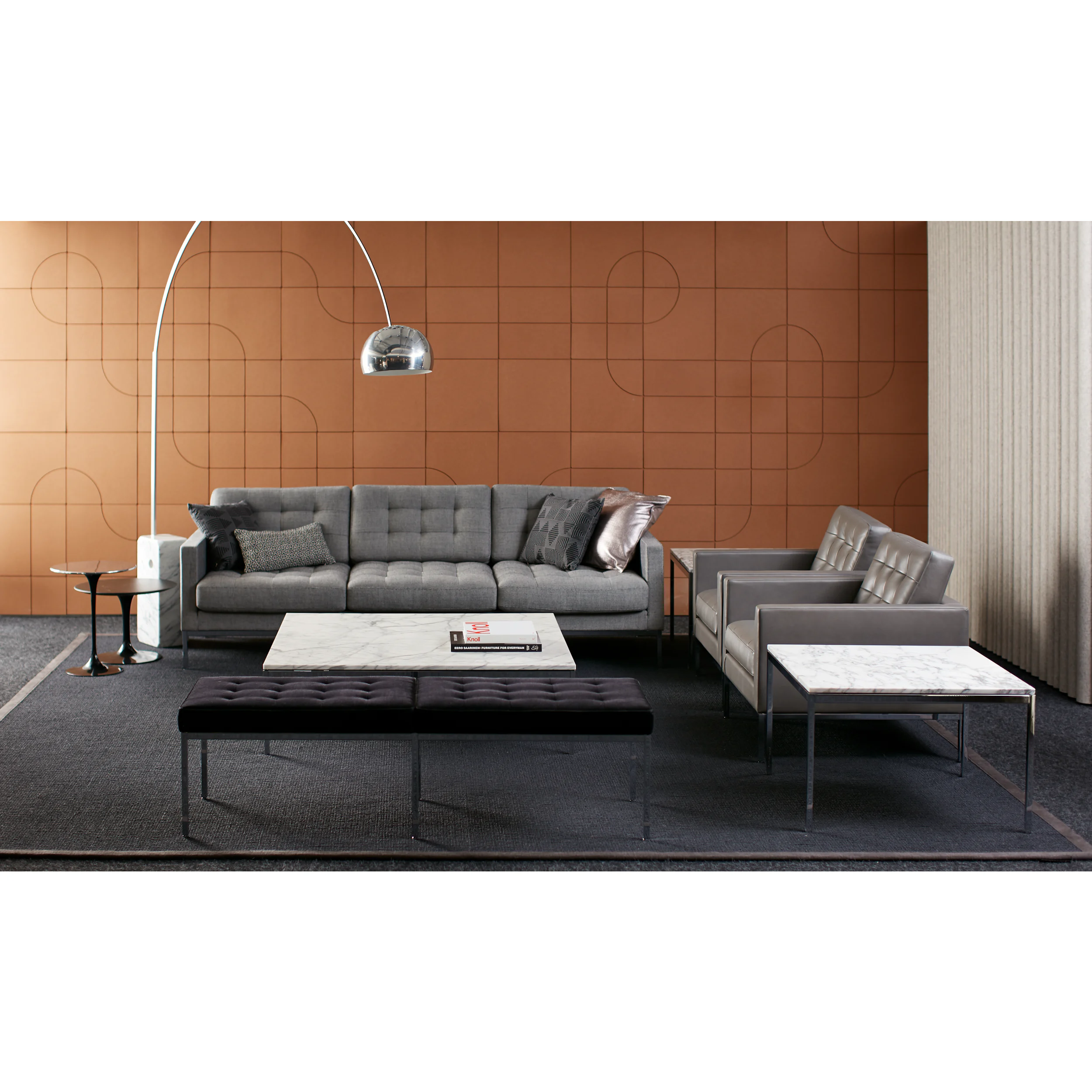 Florence Knoll Square Coffee Table, Low Florence Knoll Square Coffee Table, Low