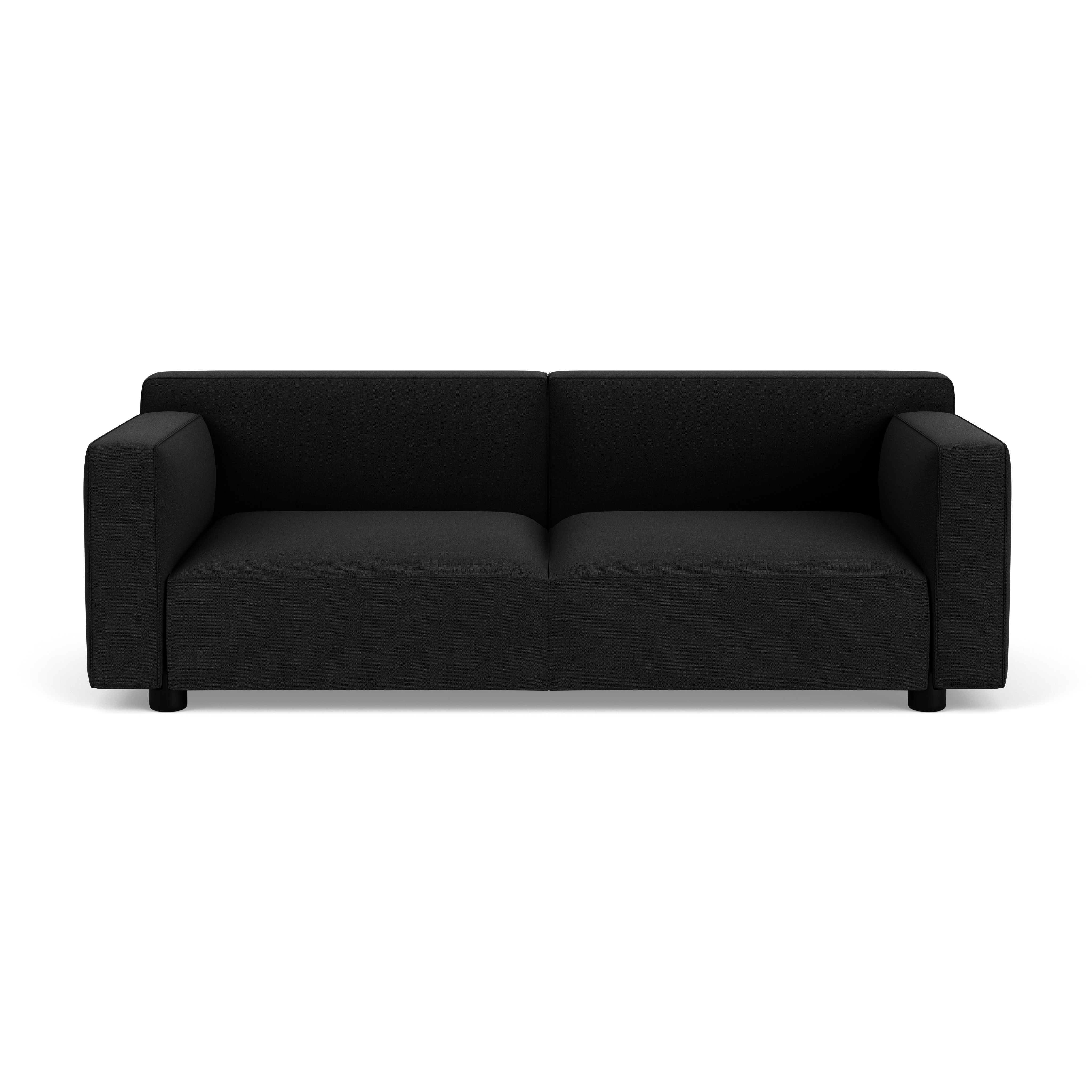 Barber Osgerby Sofa - Three Seater, Hourglass, Caviar, Jet Black