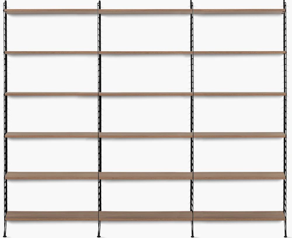 String Floor String Floor Shelving, 3 Bay
