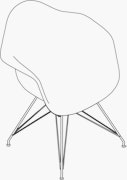Eames Molded Fiberglass Armchair 7 Wire Base