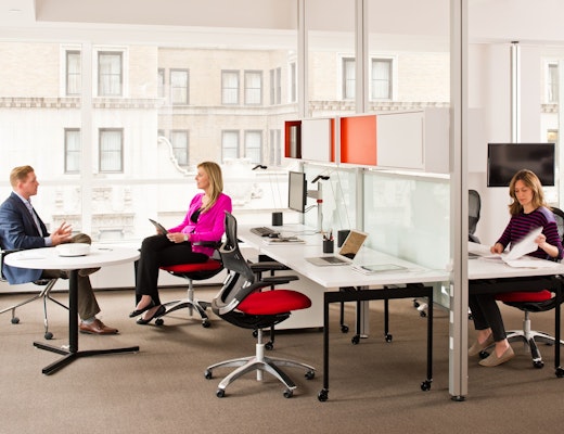 Interpole Open Benching Knoll Open Plan Benching