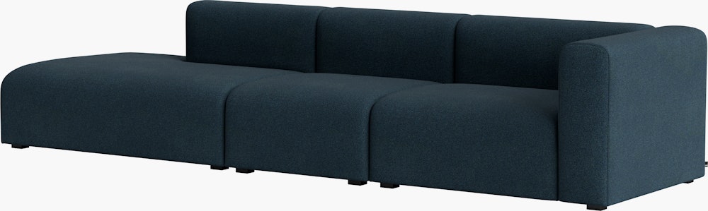 Mags One-Arm 3 Seat Sofa - Right, Pecora, Blue