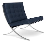 Barcelona Chair -  Acqua Leather, Cote d'Azur Barcelona Chair -  Acqua Leather, Cote d'Azur