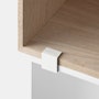 Mini stacked clips white