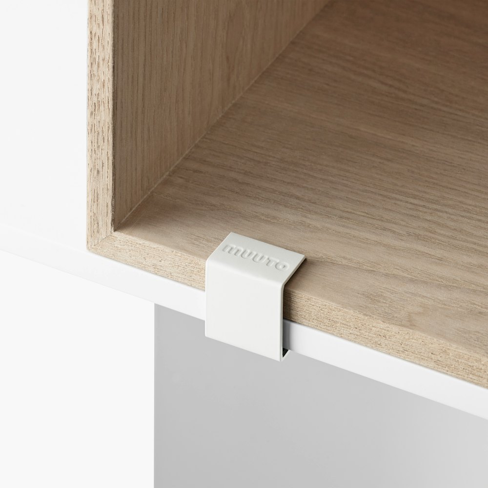 Mini stacked clips white