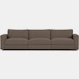 Reid Sofa - Three Seater,  Pebble Weave,  Bark,  1" Block"