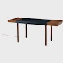 Leatherwrap Sit-to-Stand Desk, 2 Drawer