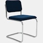 Cesca Armchair, Fully Upholstered, Upholstered Seat, Volo Leather, White