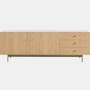 Loop Media Unit,  oak,  green