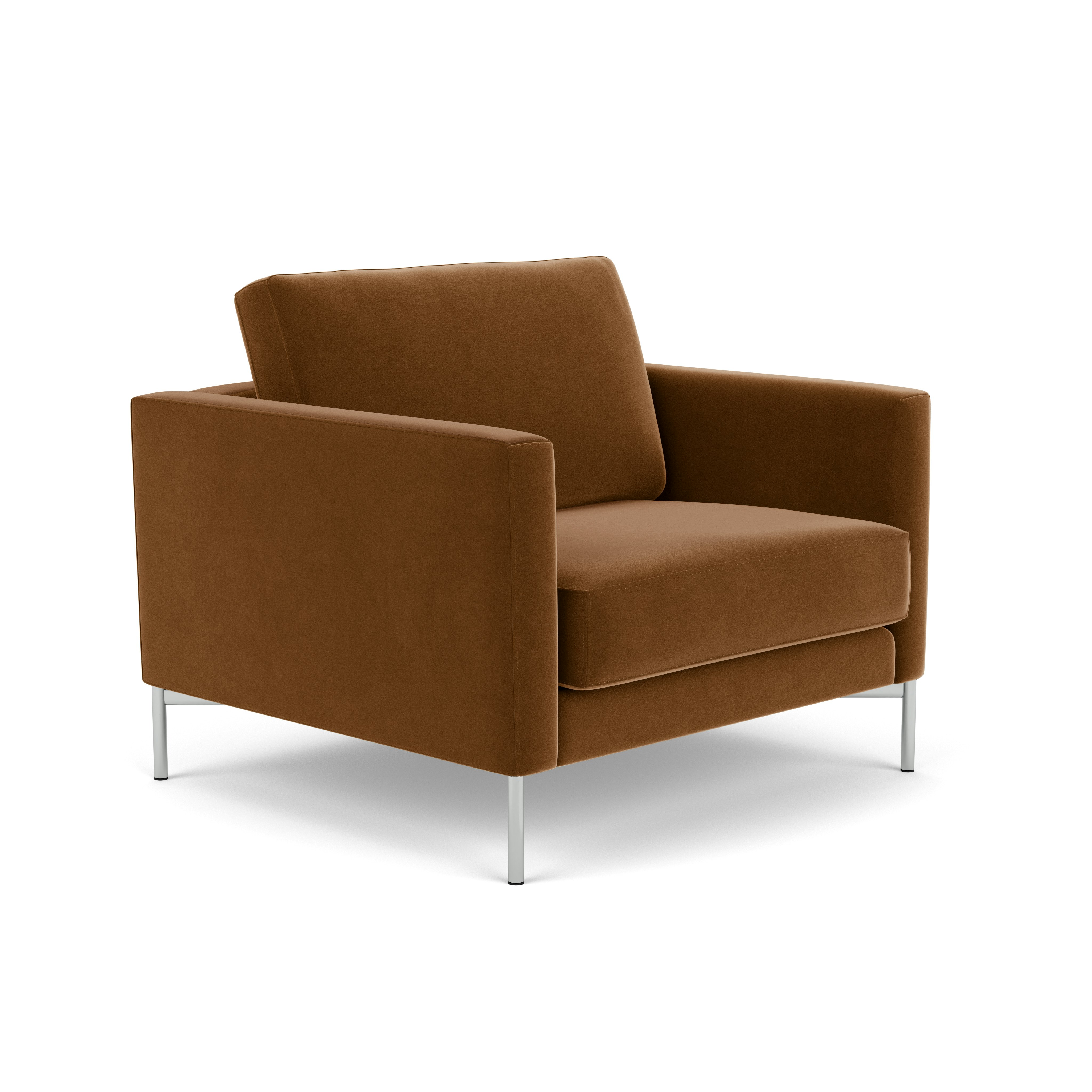 Divina Lounge Chair - Standard,  Knoll Velvet,  Penny