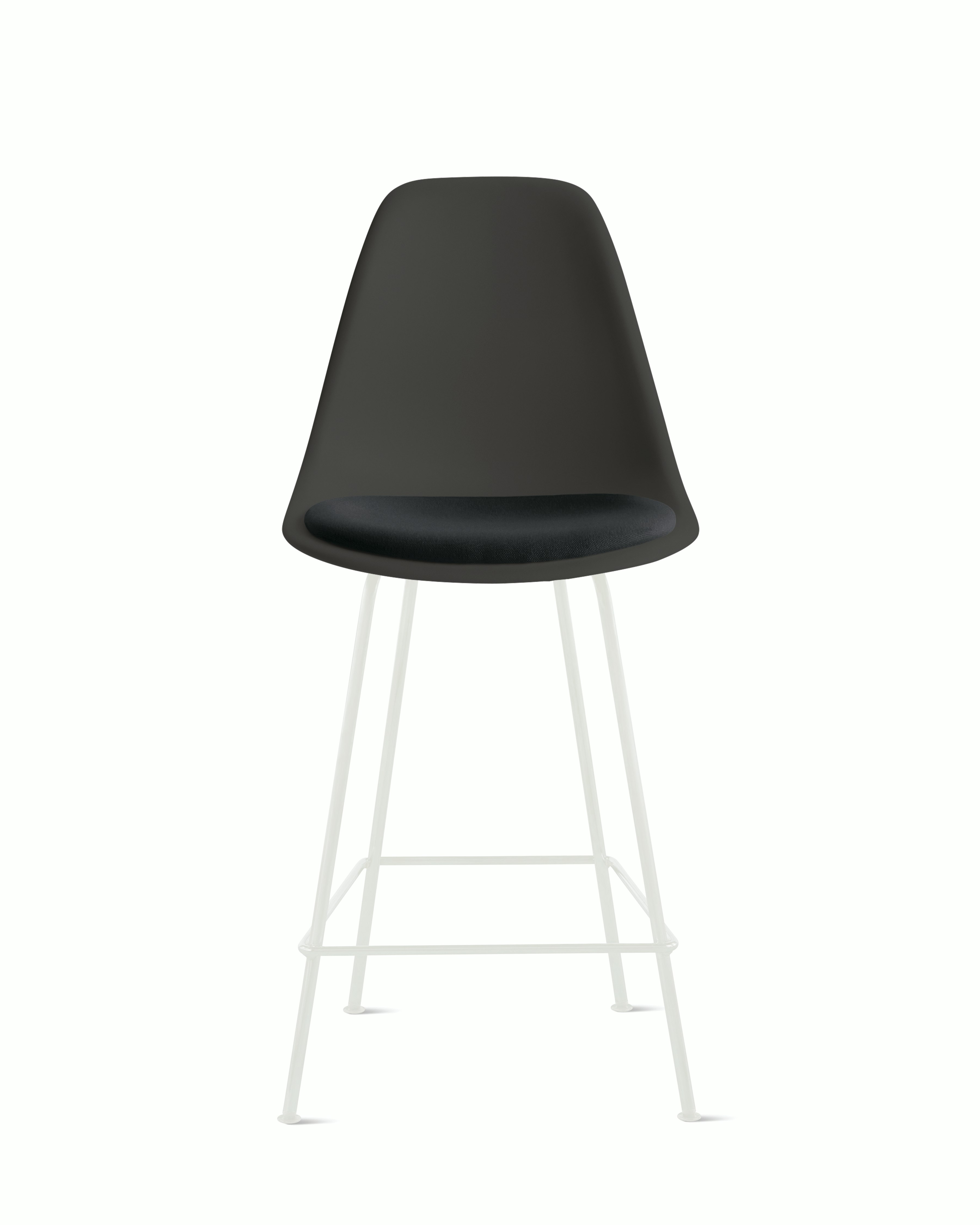 Eames Molded Plastic Stool with Seat Pad
