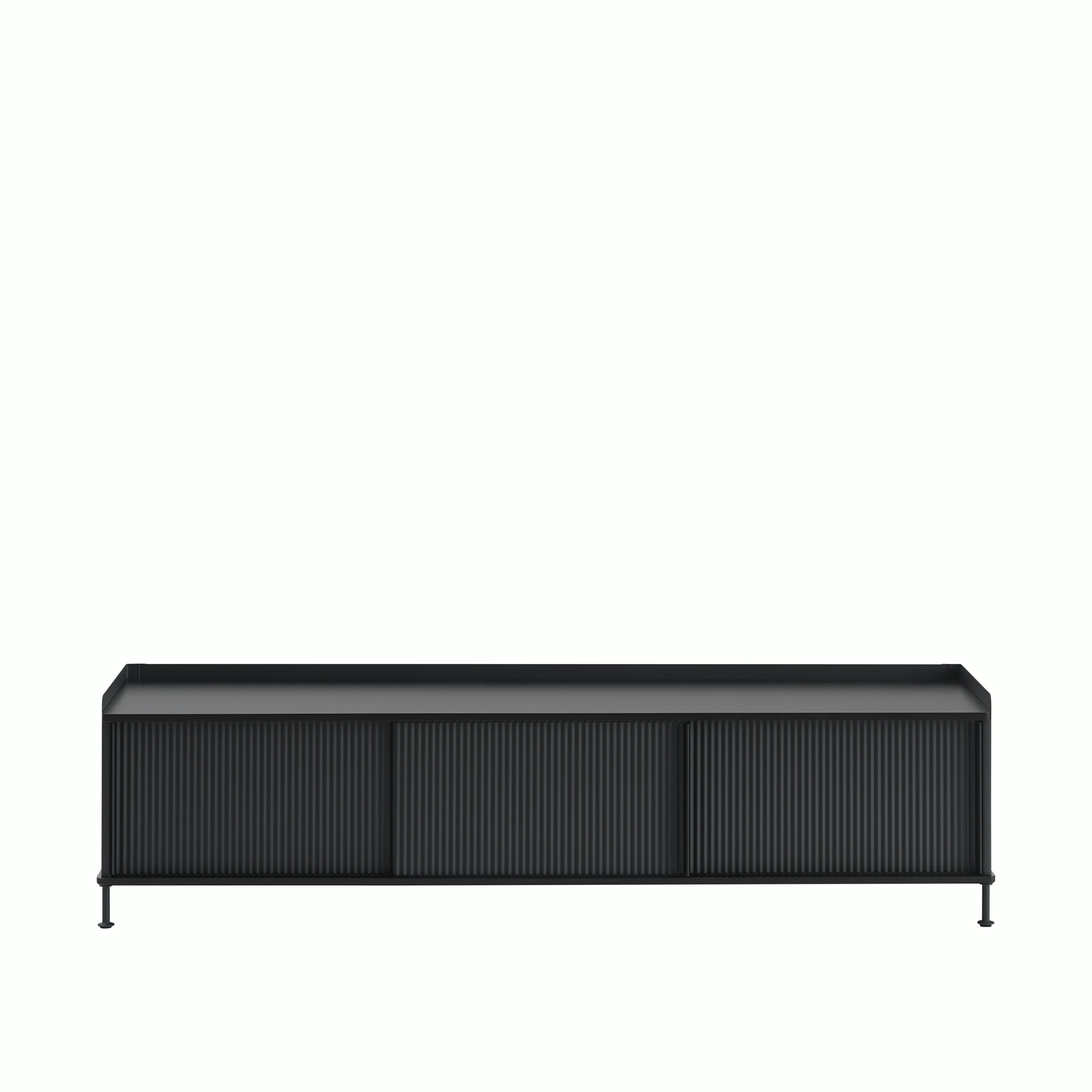 Enfold sideboard 186x45 h48 anthracite black front