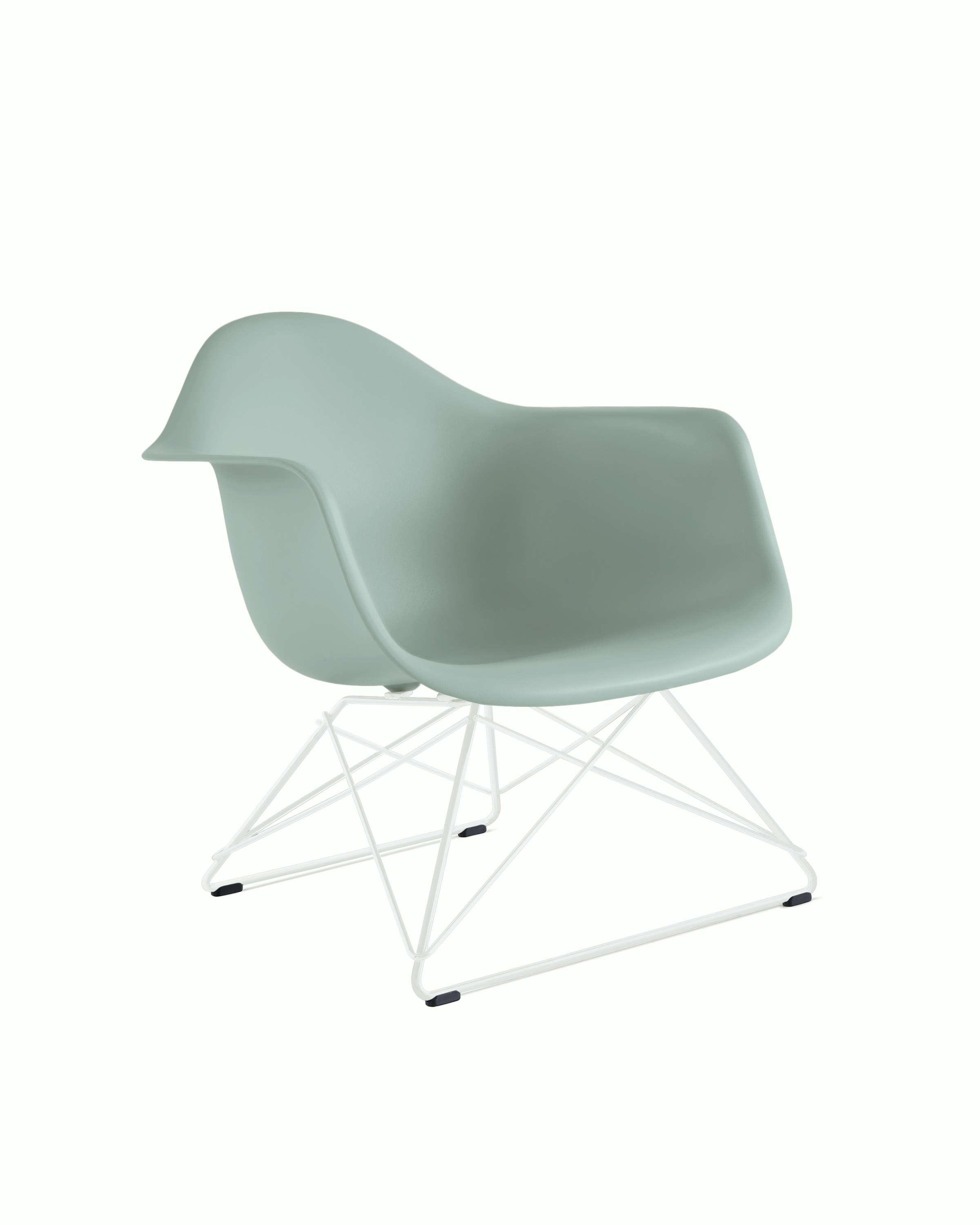 Eames Molded Plastic Low Wire Base Armchair