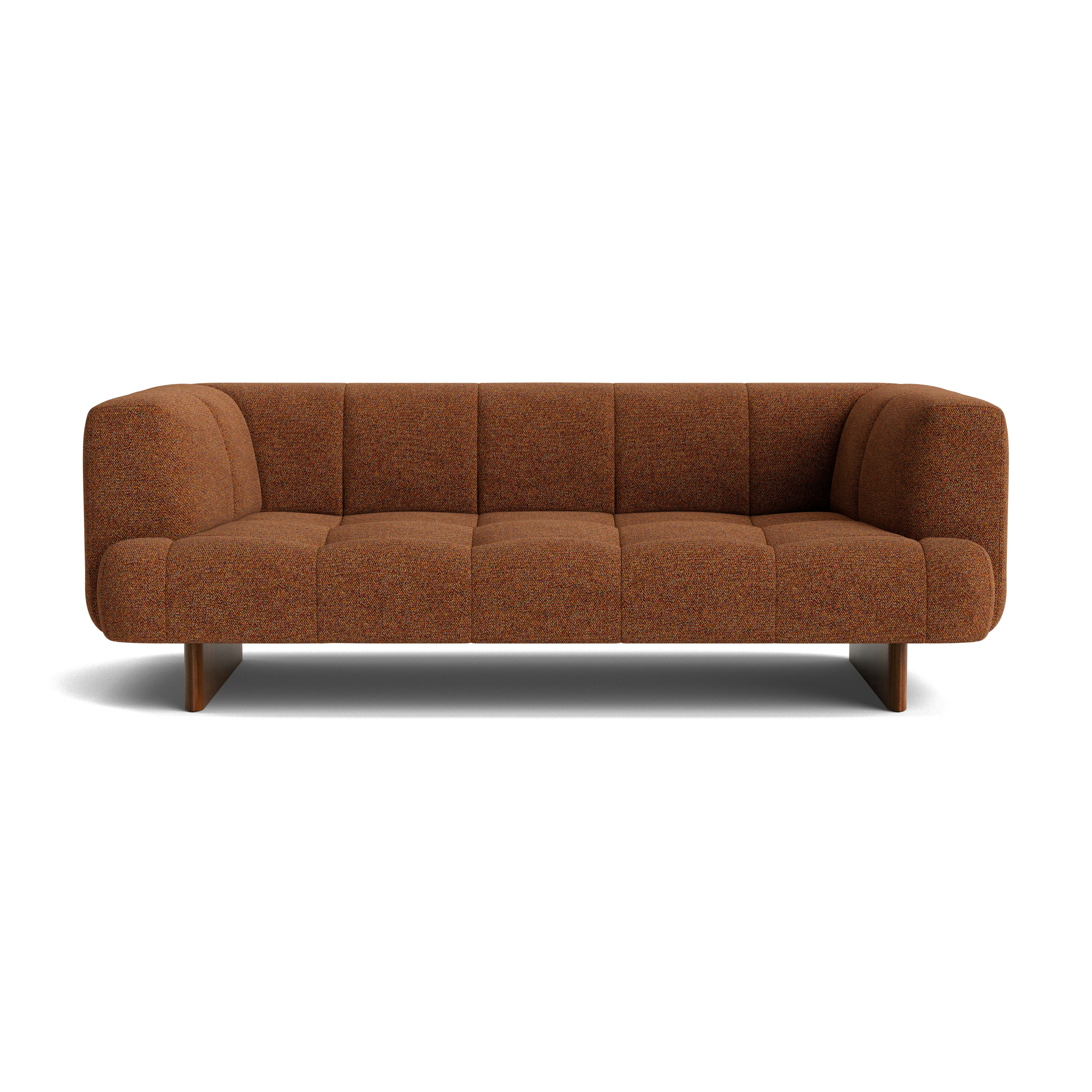 Quilton Lift Sofa - 2-Seat Sofa, Loft, 500 Flame, Lacquered Walnut