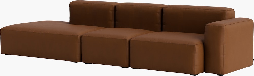 Mags SL One-Arm 3-Seat Sofa - Right, Prone Leather, 017 Ledge